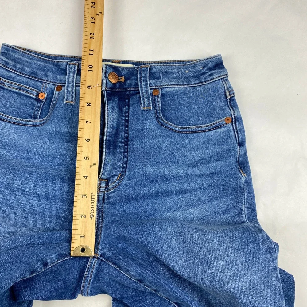 Madewell Jeans Women's Size 26 Curvy Skinny Flare Blue Denim - Picture 11 of 14